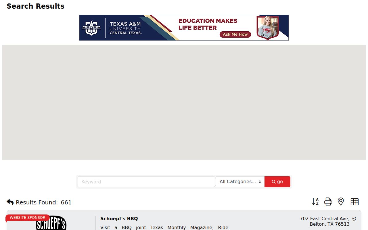 Belton neighbors Chamber public organization and member-business directory